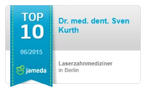 Siegel: Top 10 Jameda Laserzahnmedizin